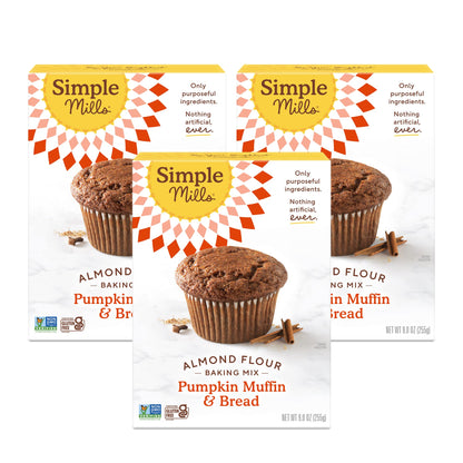 Simple Mills Almond Flour Pumpkin Muffin and Bread Mix, 1pk, 9 oz