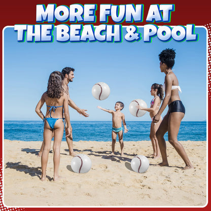 12-Pack Inflatable Soccer Balls 16-inch, Soccer Party Beach Balls Bulk