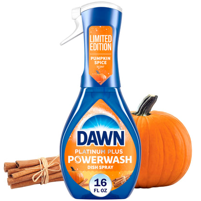 Dawn Powerwash Spray, Dish Soap, Dishwashing Liquid, Pumpkin Spice, 1 Starter Kit, 16 Fl Oz
