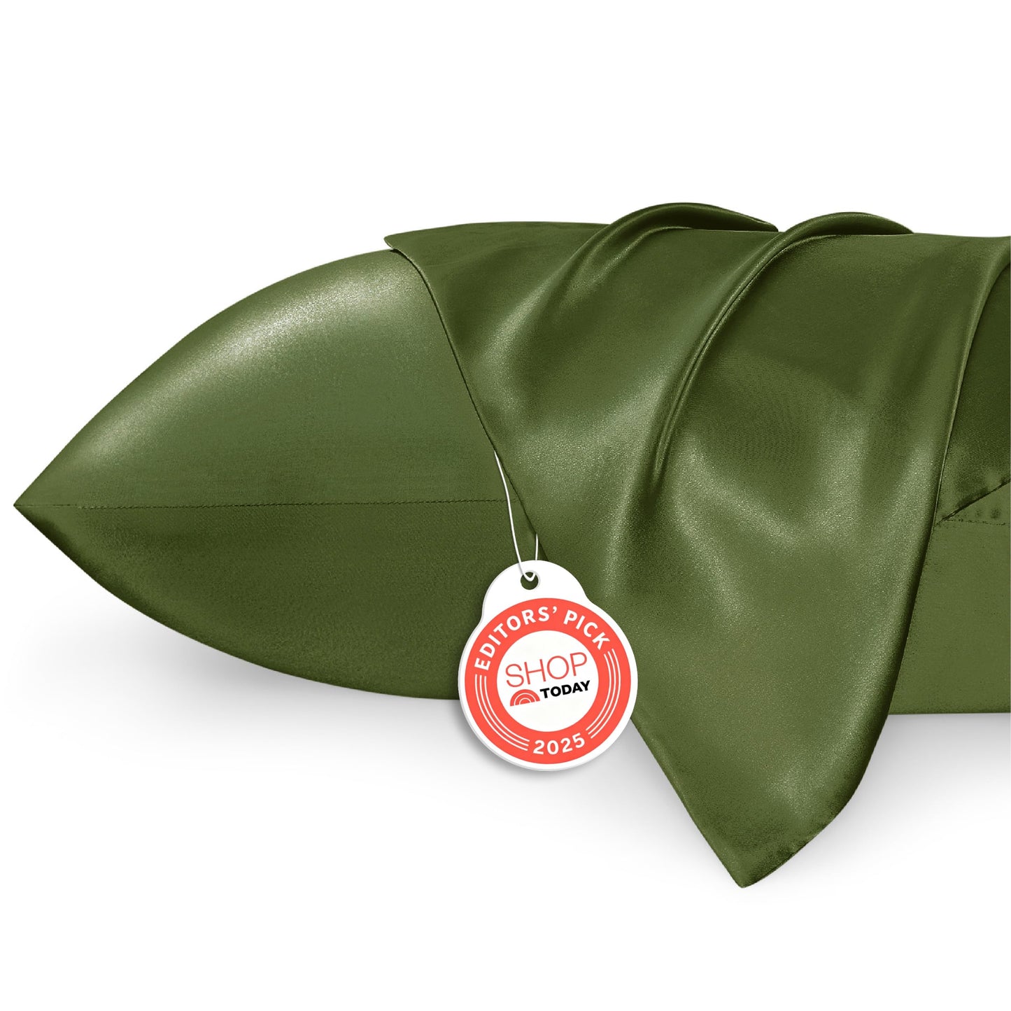 Bedsure Satin Pillowcase, Similar to Silk Pillow Cases Queen Size Set of 2, Cooling Pillow Case Covers with Envelope Closure, Room Decor Valentine Gifts for Women Men, Silver Grey, 20x30 Inches, 2pcs