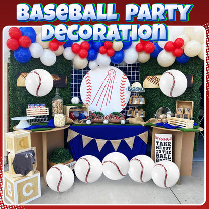 12-Pack Inflatable Soccer Balls 16-inch, Soccer Party Beach Balls Bulk