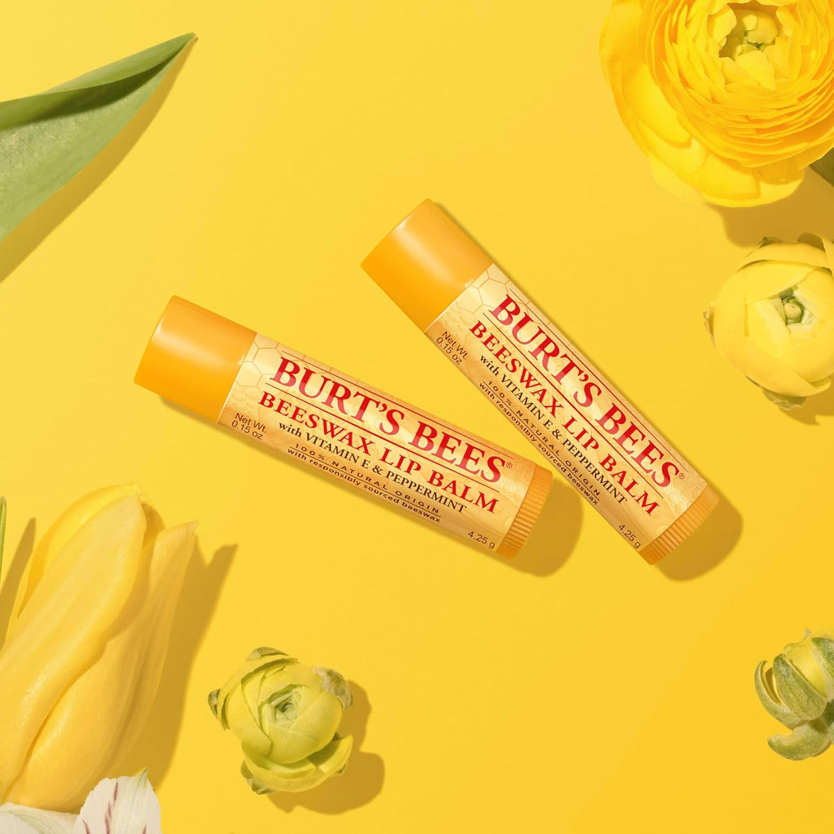 Burt's Bees 100% Natural Moisturizing Lip Balm (Original Beeswax)