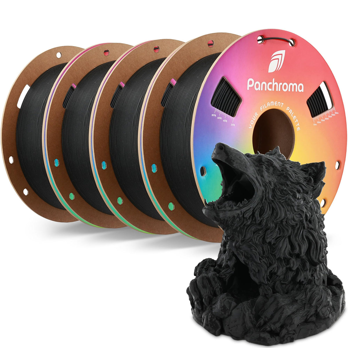 Polymaker Panchroma Matte PLA Filament 1.75mm, 1kg, Charcoal Black