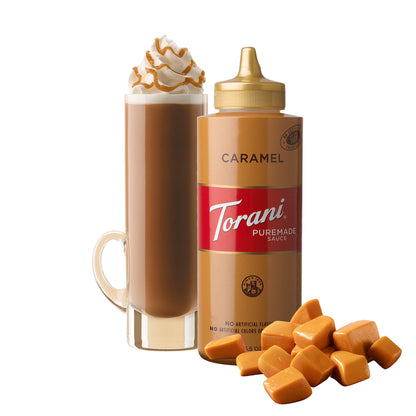 Torani Puremade Sauce, Pumpkin Pie, Squeeze Bottle, 16.5 Ounces