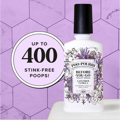 Poo-Pourri Before-You-Go Toilet Spray, Lavender Vanilla, 2 Fl Oz