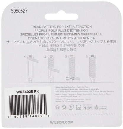 WILSON Sporting Goods Perforated Pro Overgrip (12-Pack), White (WRZ4006WH)