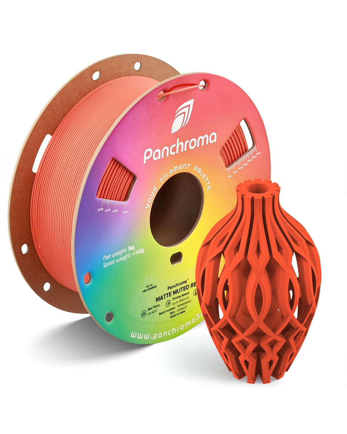 Polymaker Panchroma Matte PLA Filament 1.75mm, 1kg, Charcoal Black