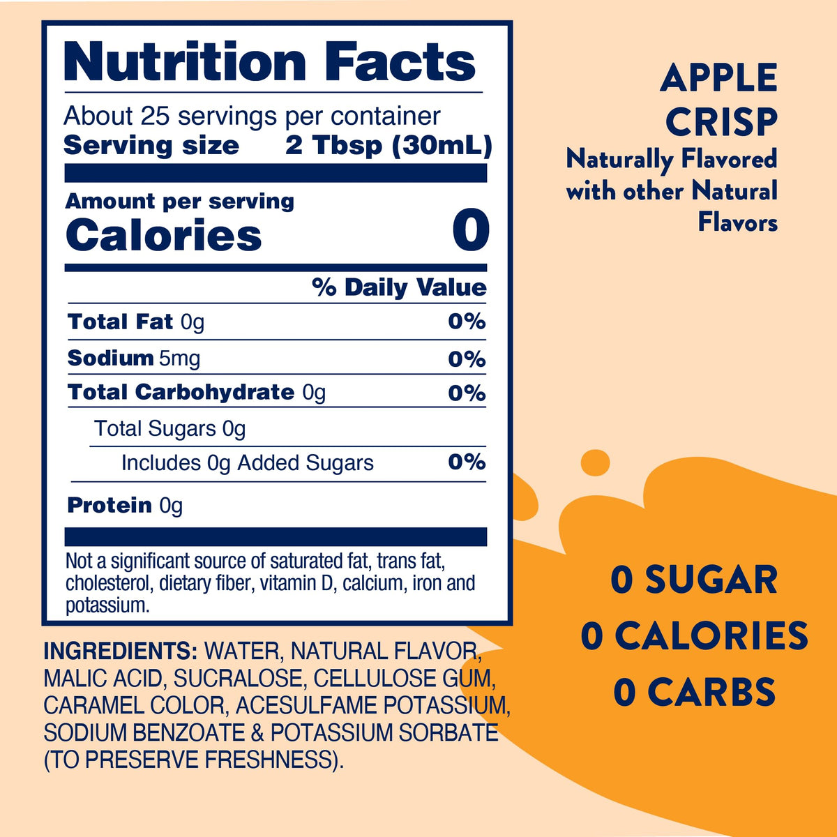 Jordan's Skinny Mixes Pumpkin Caramel Coffee Syrup, 25.4 fl oz