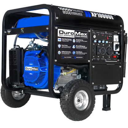DuroMax XP13000EH 13,000-Watt Dual Fuel Portable Generator - Gas & Propane, Electric Start, Whole Home Backup Power, Transfer Switch Ready, RV & Emergency Ready