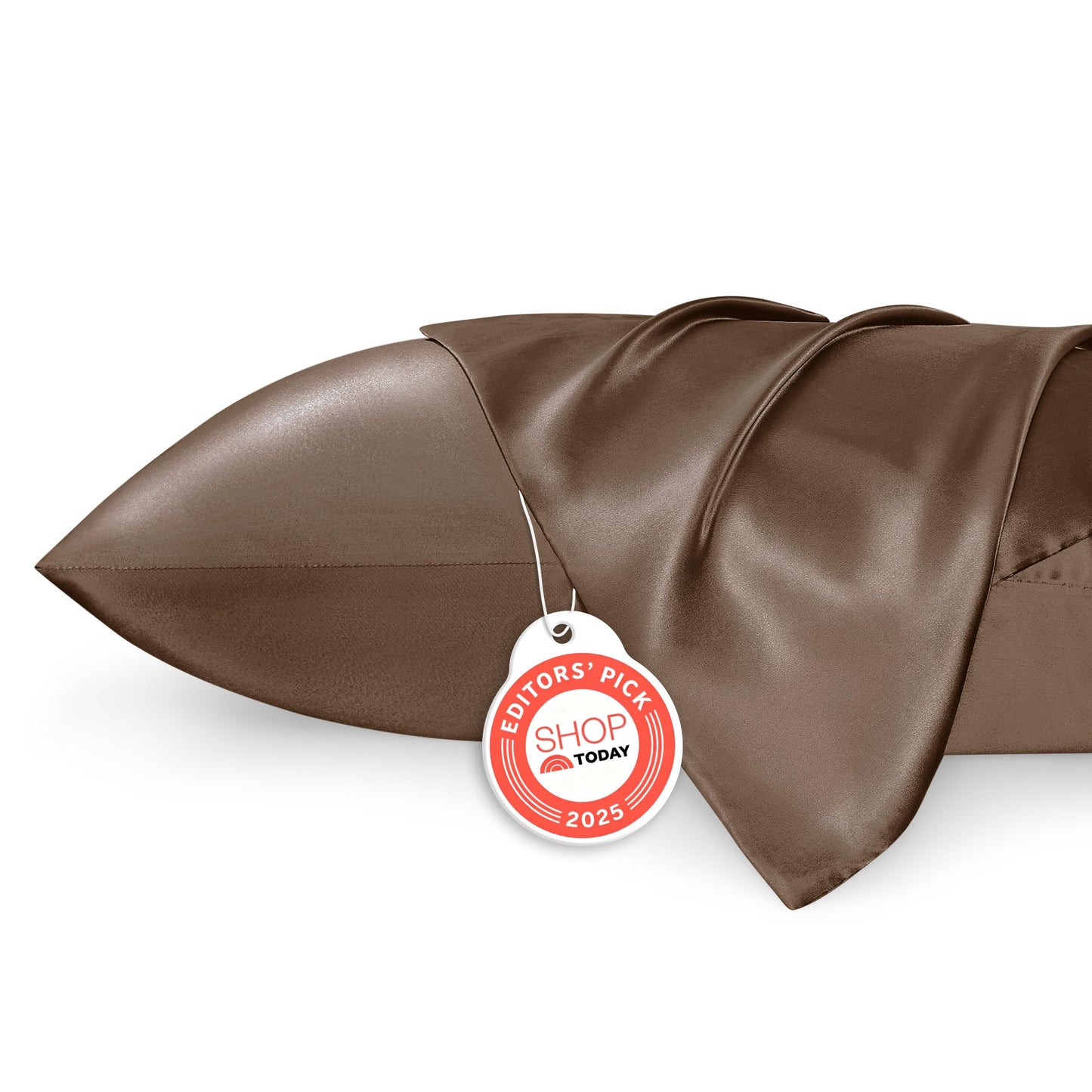 Bedsure Satin Pillowcase, Similar to Silk Pillow Cases Queen Size Set of 2, Cooling Pillow Case Covers with Envelope Closure, Room Decor Valentine Gifts for Women Men, Silver Grey, 20x30 Inches, 2pcs