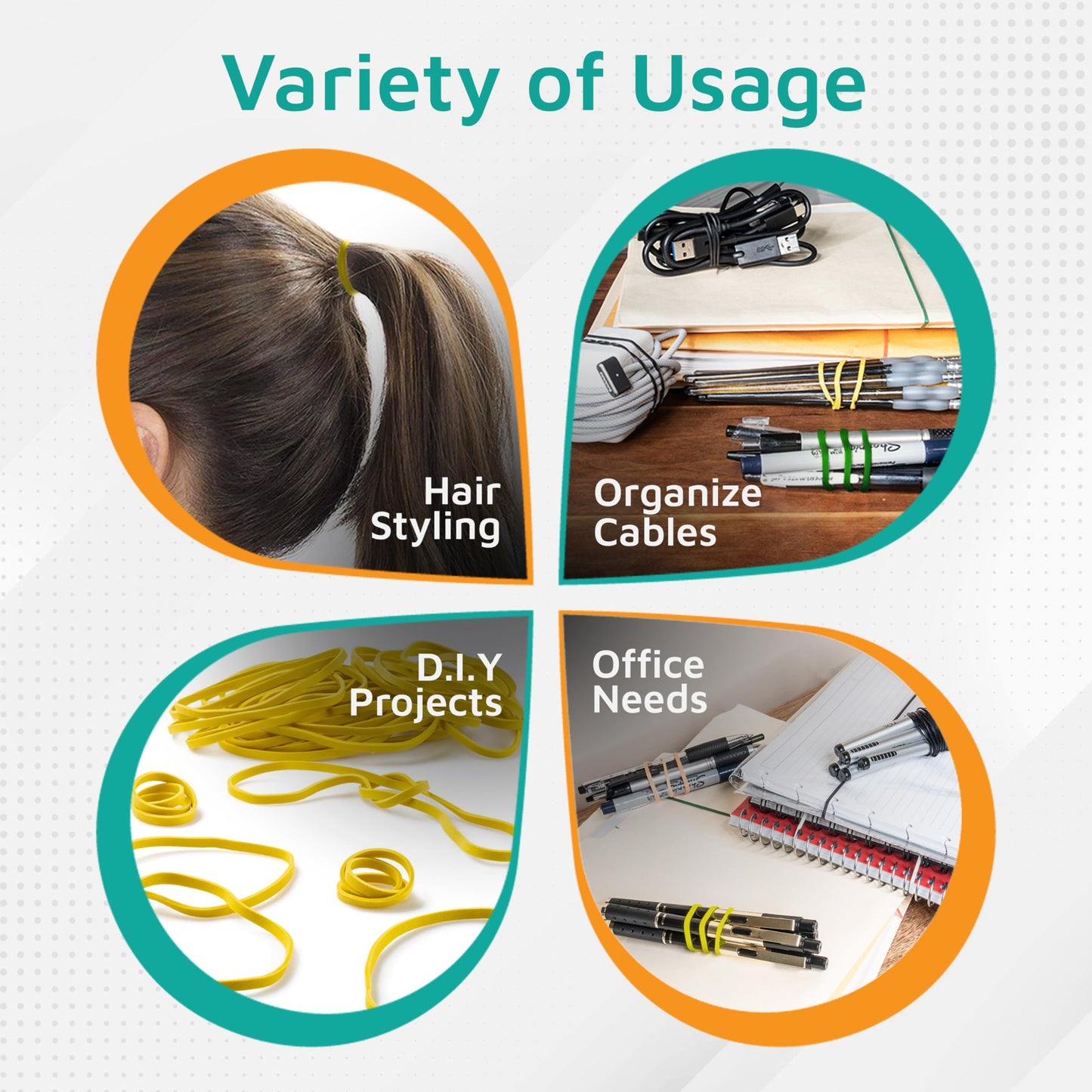 PlasticMill Rubber Bands - #33 Size - Red Rubberbands - 1LB/500 Count