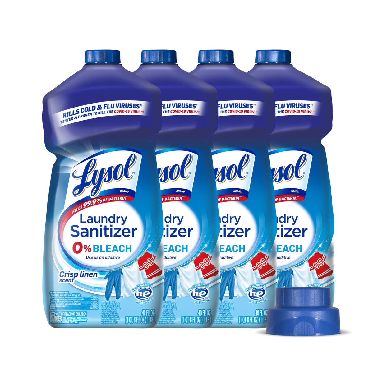 Lysol Laundry Sanitizer Liquid, Detergent Additive, Lavender, 90oz