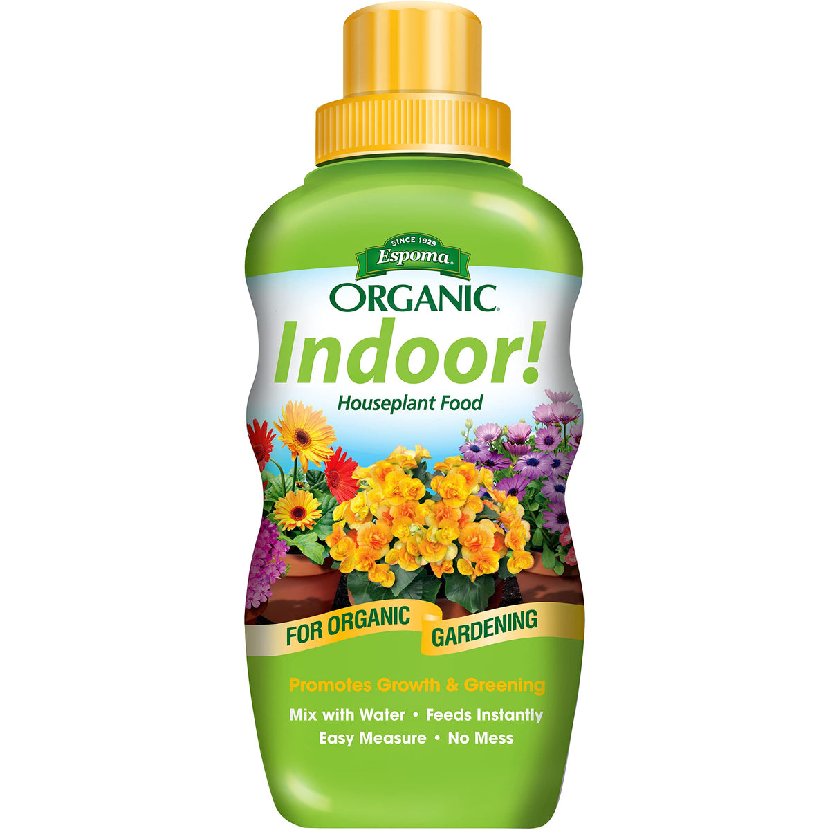 Espoma Organic 8 Ounce Concentrated Indoor! Plant Food - Indoor Plant Fertilizer for Large & Small Plants Like Pothos, Fiddle Leaf Fig, Monstera, Snake & Palms