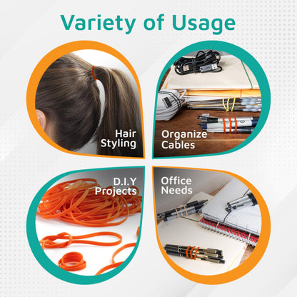 PlasticMill Rubber Bands - #33 Size - Red Rubberbands - 1LB/500 Count