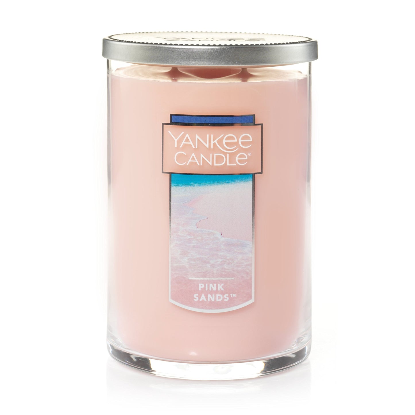 Yankee Candle Pink Sands Scented, Classic 22oz Large Jar Single Wick Candle, Over 110 Hours of Burn Time, Perfect for Creating Relaxing Atmosphere