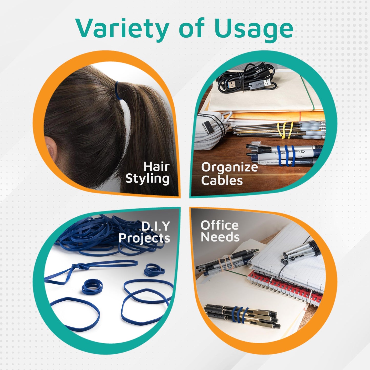 PlasticMill Rubber Bands - #33 Size - Red Rubberbands - 1LB/500 Count