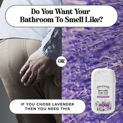 Poo-Pourri Before-You-Go Toilet Spray, Lavender Vanilla, 2 Fl Oz