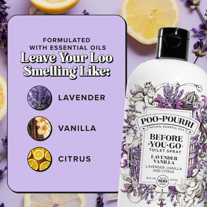 Poo-Pourri Before-You-Go Toilet Spray, Lavender Vanilla, 2 Fl Oz