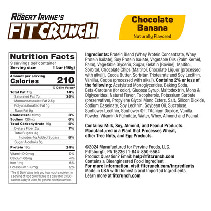 FITCRUNCH Snack Size Protein Bars, 6-Layer Baked Bar, 3g of Sugar, Gluten Free & Soft Cake Core (9 Count, Flavor Lovers)