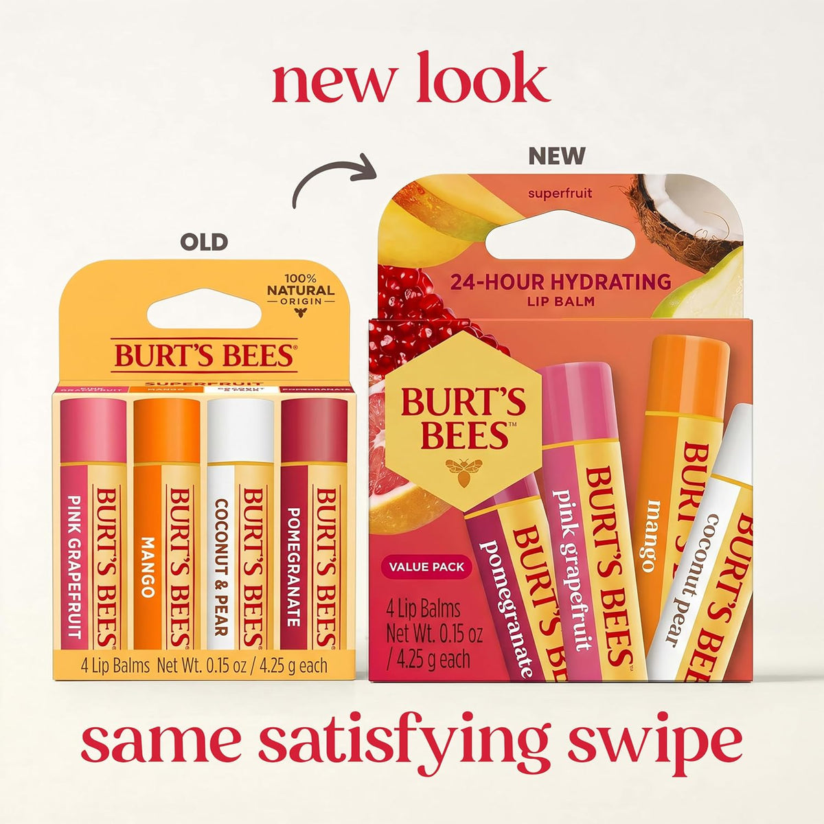 Burt's Bees 100% Natural Moisturizing Lip Balm (Original Beeswax)