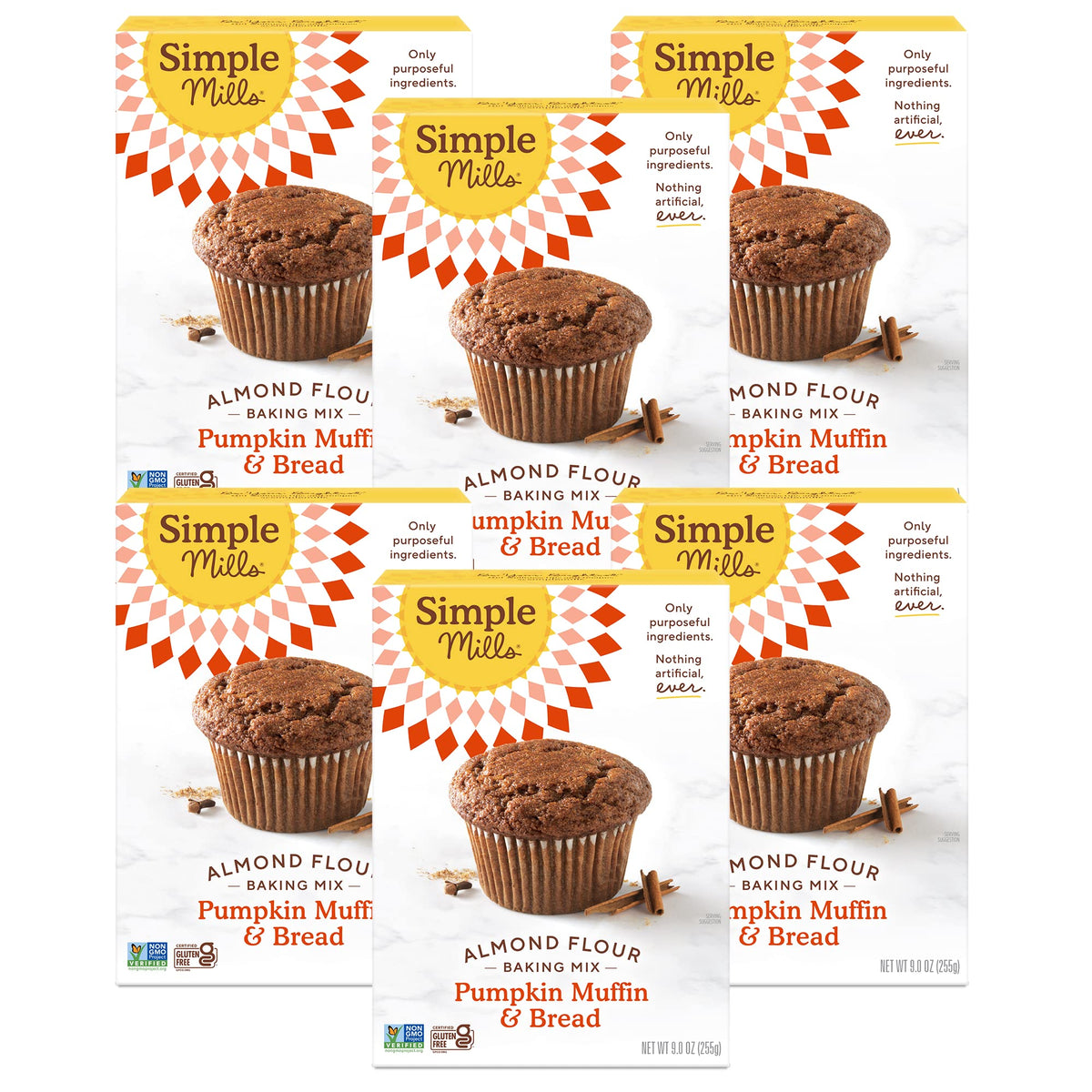 Simple Mills Almond Flour Pumpkin Muffin and Bread Mix, 1pk, 9 oz