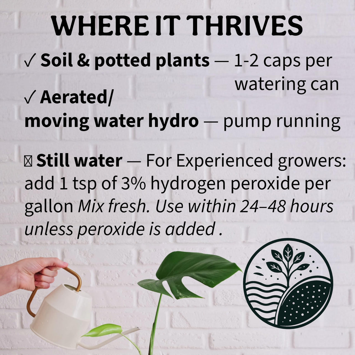 Organic Liquid Indoor Plant Food, Houseplant, Tropical & All-Purpose Indoor Plant Fertilizer, Organic Liquid Fertilizer 5-5-5 with Sea Kelp, 8oz Treats 50 Gallons