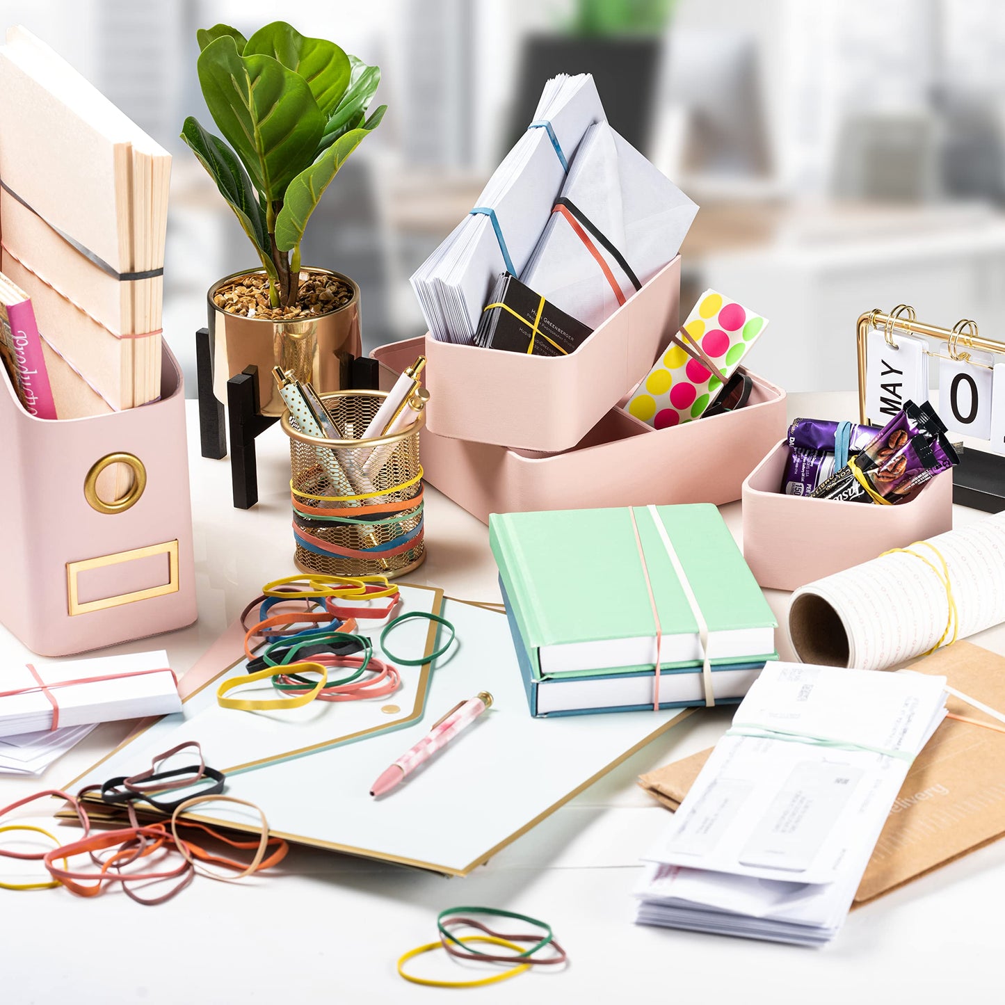 PlasticMill Rubber Bands - #33 Size - Red Rubberbands - 1LB/500 Count