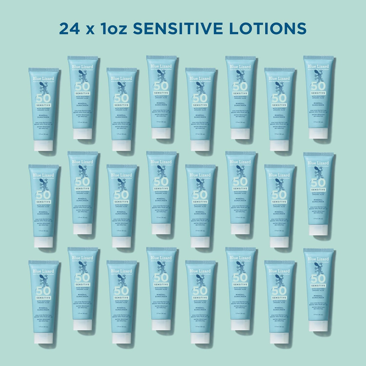 Blue Lizard Sensitive Mineral Sunscreen SPF 50 Sunscreen Lotion, 5 fl oz