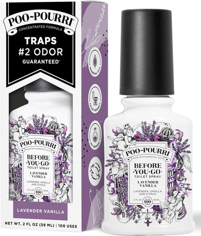 Poo-Pourri Before-You-Go Toilet Spray, Lavender Vanilla, 2 Fl Oz