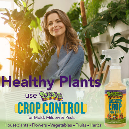 Trifecta Crop Control Ready to Use Maximum Strength Natural Pesticide, Fungicide, Miticide, Insecticide, Help Defeat Spider Mites, Powdery Mildew, Botrytis and Mold on Plants 32 OZ Size