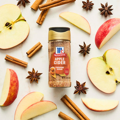 McCormick Finishing Sugar, Pumpkin Spice, Limited Edition, Sweet Blend of Warm Pumpkin Spices, The Perfect Finish for Cookies, Muffins, Pancakes, Bread, and More, 3.66 oz
