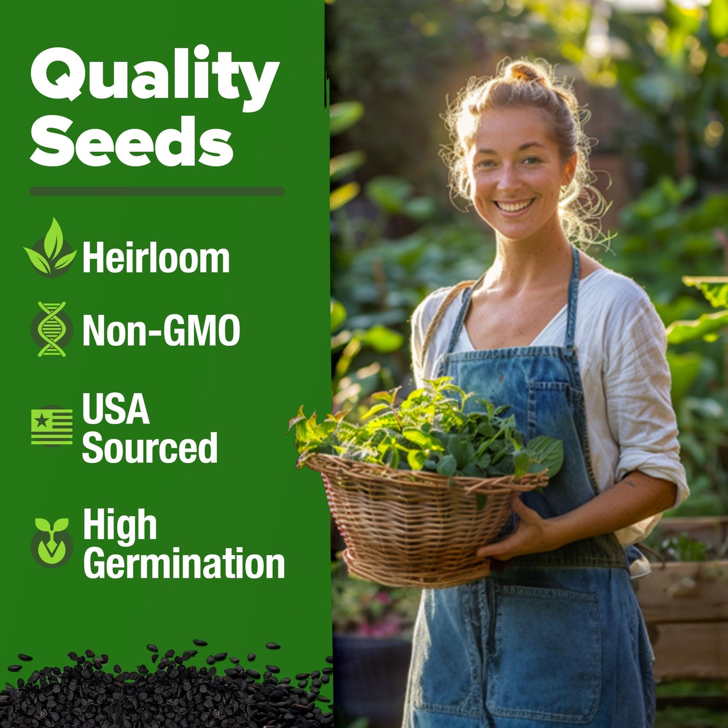 HOME GROWN 𝗨𝗦𝗔 𝗣𝗥𝗘𝗠𝗜𝗨𝗠 Peppermint Seeds Pack – 2,370 𝗡𝗢𝗡-𝗚𝗠𝗢 Heirloom Mint Seeds for Planting. Grow Peppermint Plants in Your Herb Garden Indoors or Outdoors (Mentha x piperita)