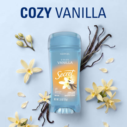 Secret Fresh Antiperspirant Deodorant for Women, 72hr Breathable Sweat & Odor Protection, Instant Freshness & Gentle, PH Balancing Minerals, Clear Gel, Relaxing Lavender Scent, 2.6 oz