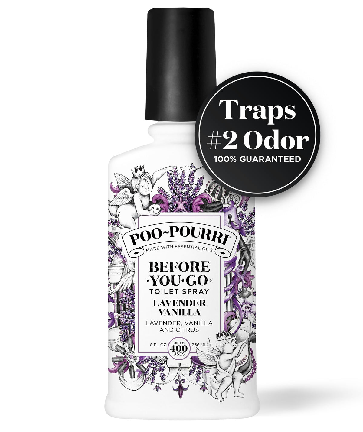 Poo-Pourri Before-You-Go Toilet Spray, Lavender Vanilla, 2 Fl Oz