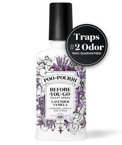 Poo-Pourri Before-You-Go Toilet Spray, Lavender Vanilla, 2 Fl Oz