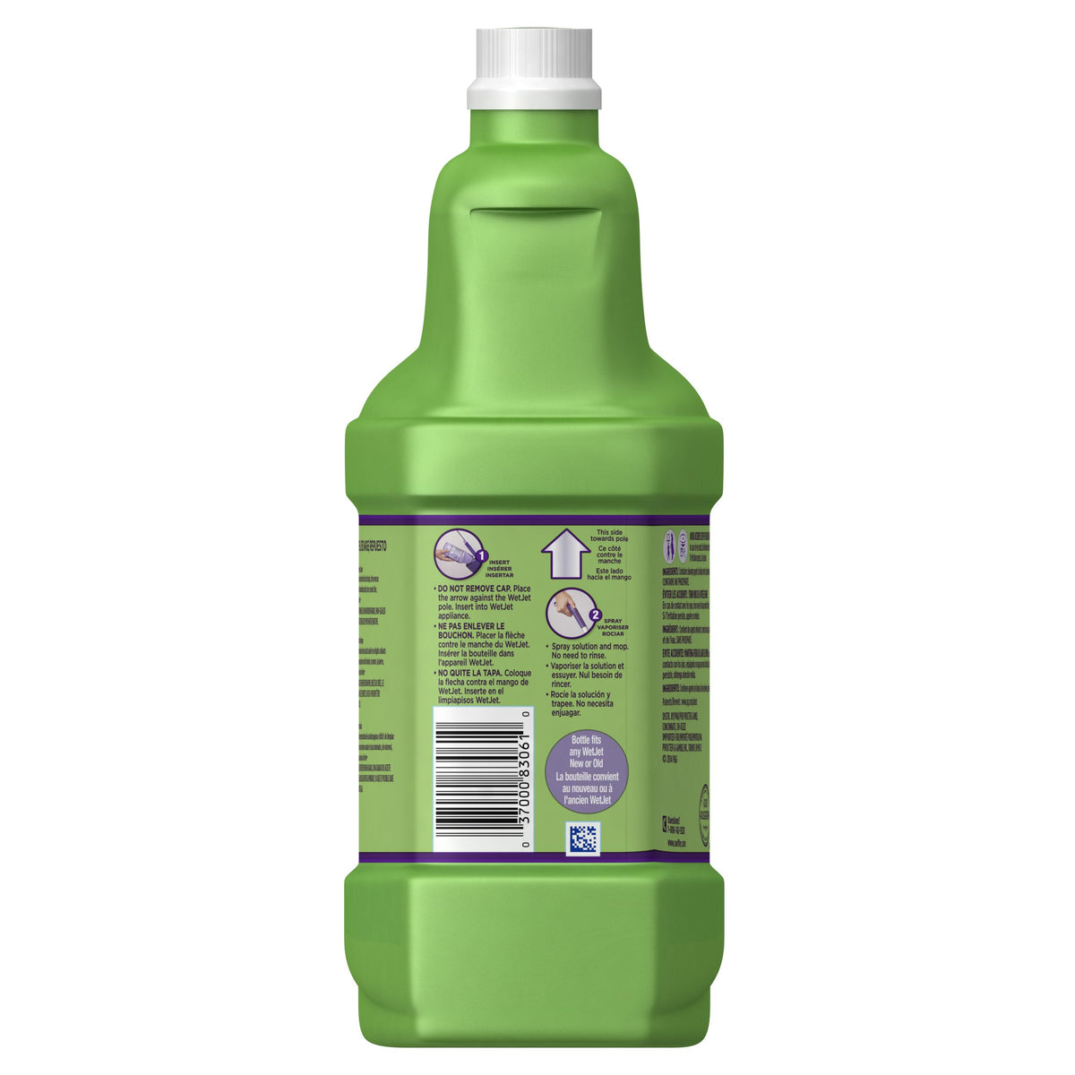 Swiffer WetJet Multi-Purpose Floor Cleaner Solution with Febreze Refill, Hardwood Floor Cleaner, Lavender Scent, 1.25 Liter -42.2 Fl Oz (Pack of 2)