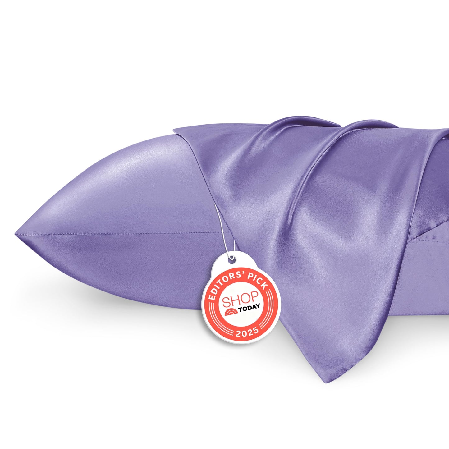 Bedsure Satin Pillowcase, Similar to Silk Pillow Cases Queen Size Set of 2, Cooling Pillow Case Covers with Envelope Closure, Room Decor Valentine Gifts for Women Men, Silver Grey, 20x30 Inches, 2pcs