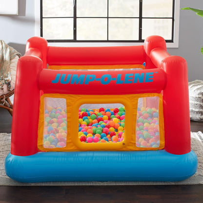 INTEX Jump-O-Lene Inflatable Trampoline Bounce House for Kids Ages 3-6