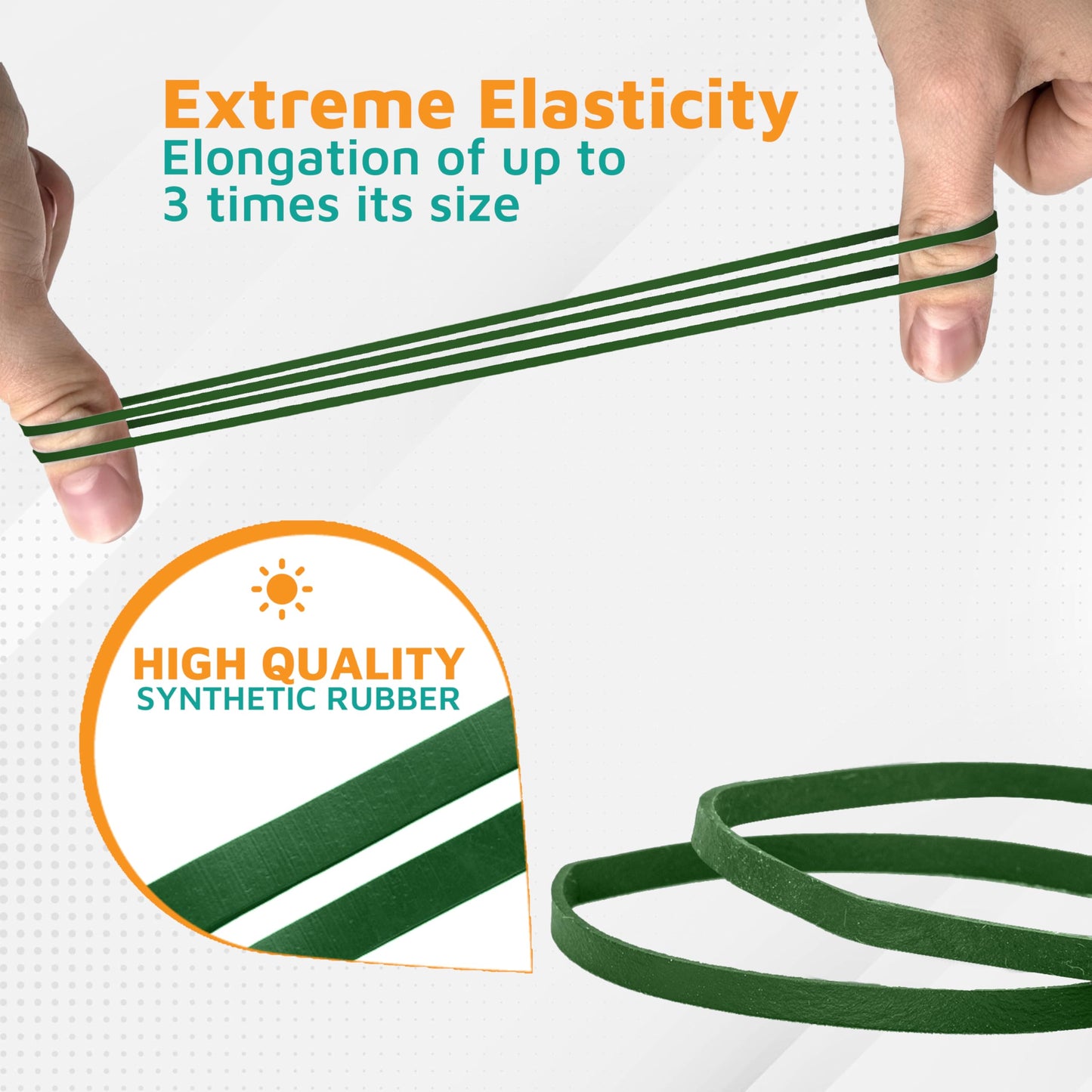 PlasticMill Rubber Bands - #33 Size - Red Rubberbands - 1LB/500 Count