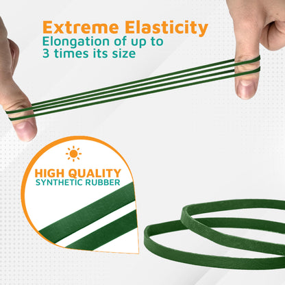 PlasticMill Rubber Bands - #33 Size - Red Rubberbands - 1LB/500 Count