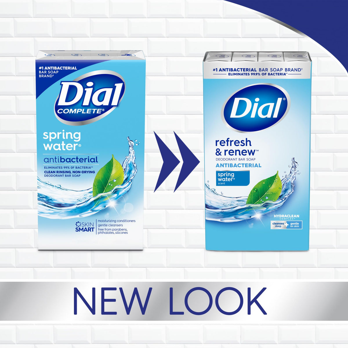 Dial Antibacterial Bar Soap, Calm & Soothe Lavender & Jasmine Deodorant Bar, 4oz (8 Bars)
