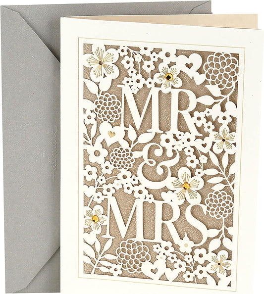 Hallmark Wedding Card (Mr. & Mrs.)