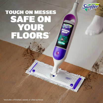 Swiffer Power Mop Refill Solution, Floor Cleaner for Mopping Tile, Vinyl, Laminate, Wood in Home, Bathroom, Kitchen, All Purpose Multi-Surface Solution for Floor Cleaning, Lavender Scent, 50.6oz