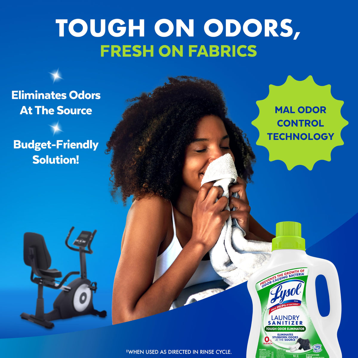 Lysol Laundry Sanitizer Liquid, Detergent Additive, Lavender, 90oz
