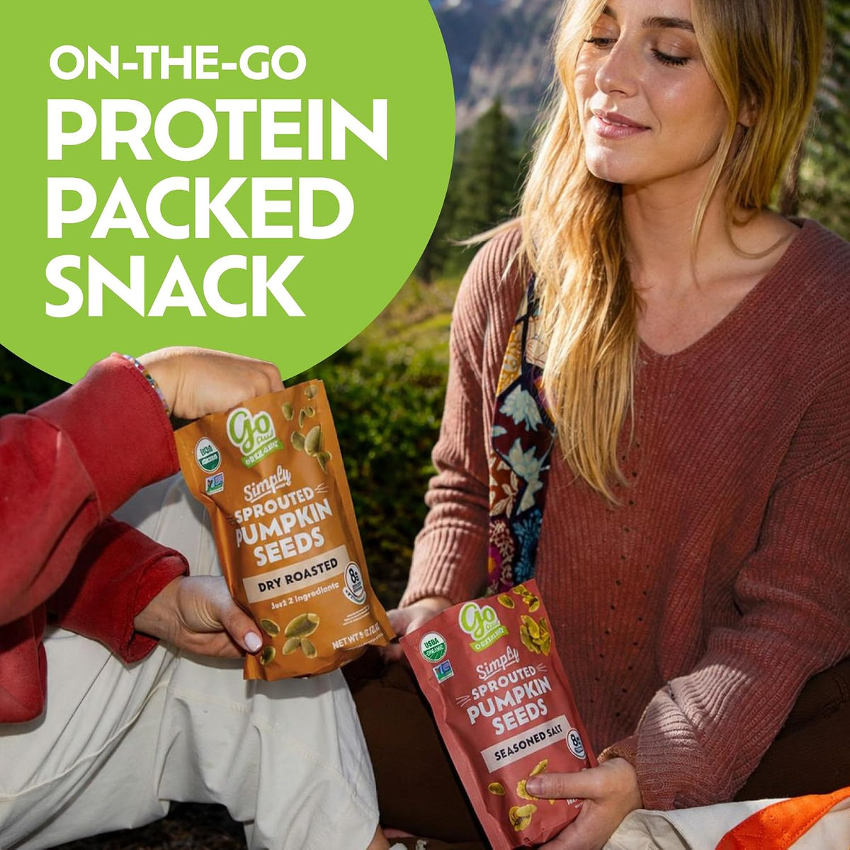 Go Raw Organic Sprouted Pumpkin Seeds - Sea Salted Pepita Snack
