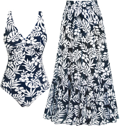 Women's Tummy Control One Piece Swimsuit Push Up Full Coverage Bathing Suit