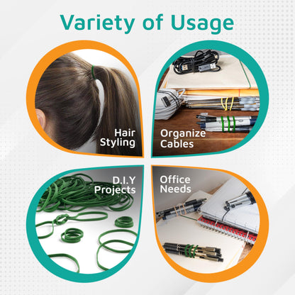 PlasticMill Rubber Bands - #33 Size - Red Rubberbands - 1LB/500 Count