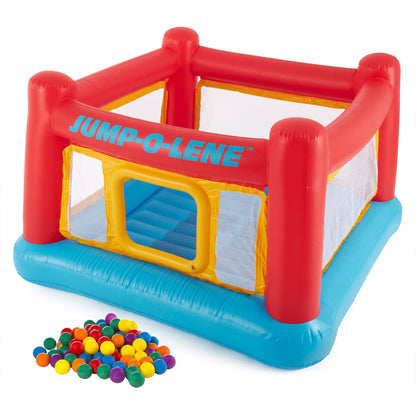 INTEX Jump-O-Lene Inflatable Trampoline Bounce House for Kids Ages 3-6