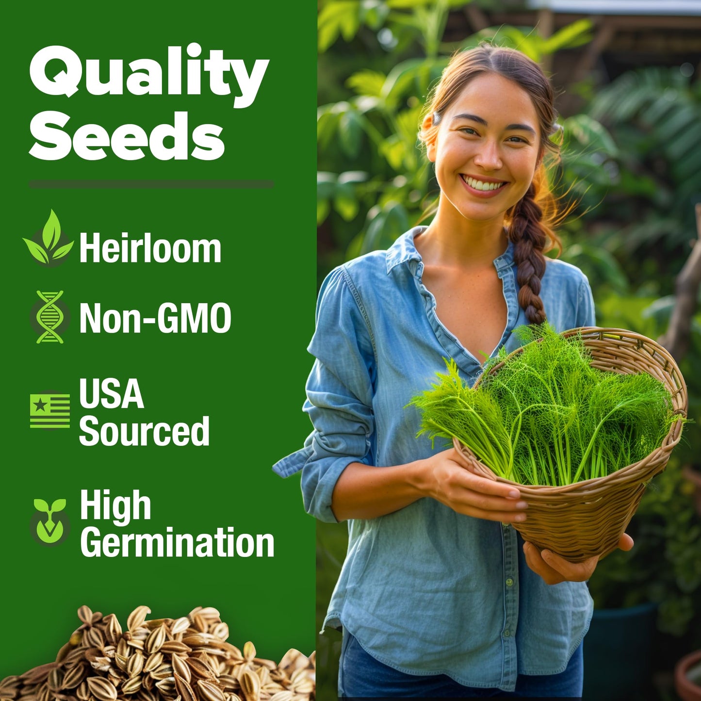 HOME GROWN 𝗨𝗦𝗔 𝗣𝗥𝗘𝗠𝗜𝗨𝗠 Peppermint Seeds Pack – 2,370 𝗡𝗢𝗡-𝗚𝗠𝗢 Heirloom Mint Seeds for Planting. Grow Peppermint Plants in Your Herb Garden Indoors or Outdoors (Mentha x piperita)