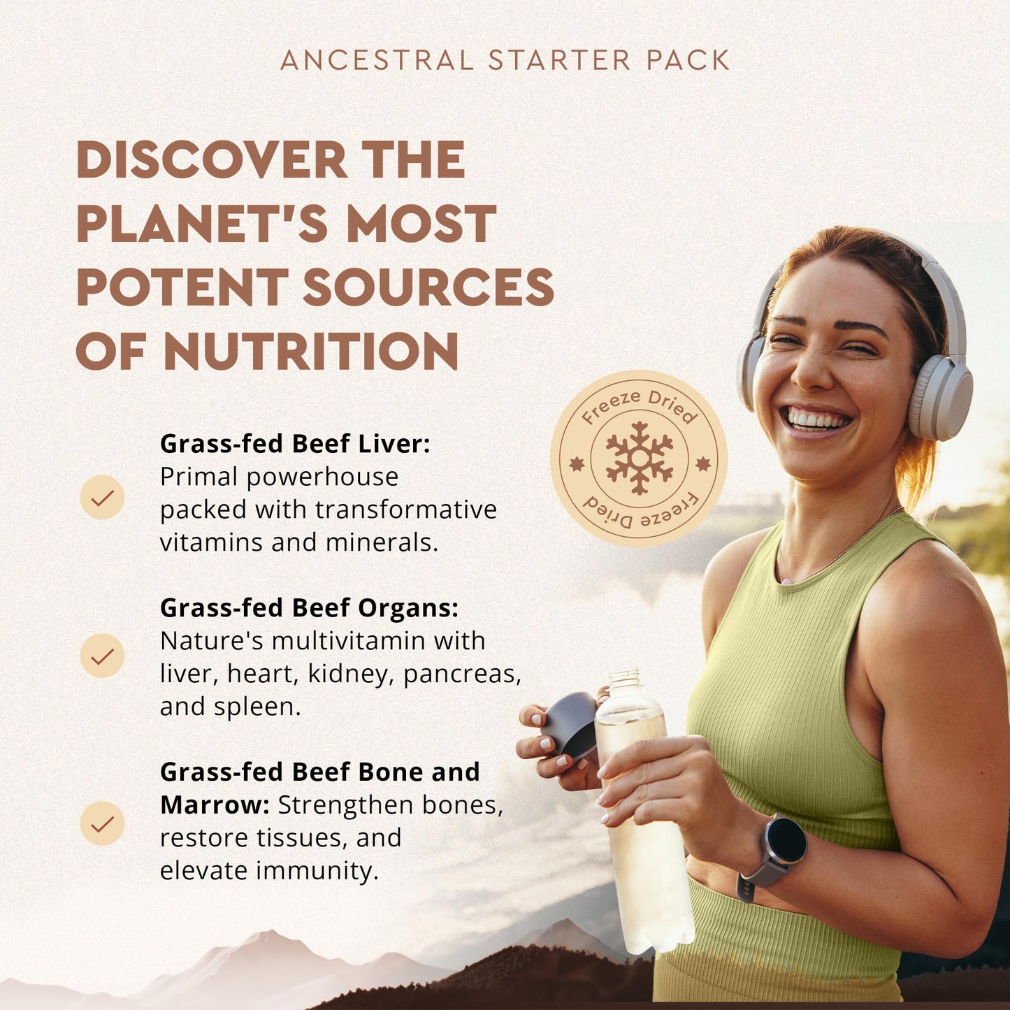 Ancestral Supplements Grass Fed Beef Liver 180 Capsules, Supports Energy Production, Detoxification, Digestion, Immunity and Full Body Wellness, Non-GMO, Freeze Dried Liver Health Supplement